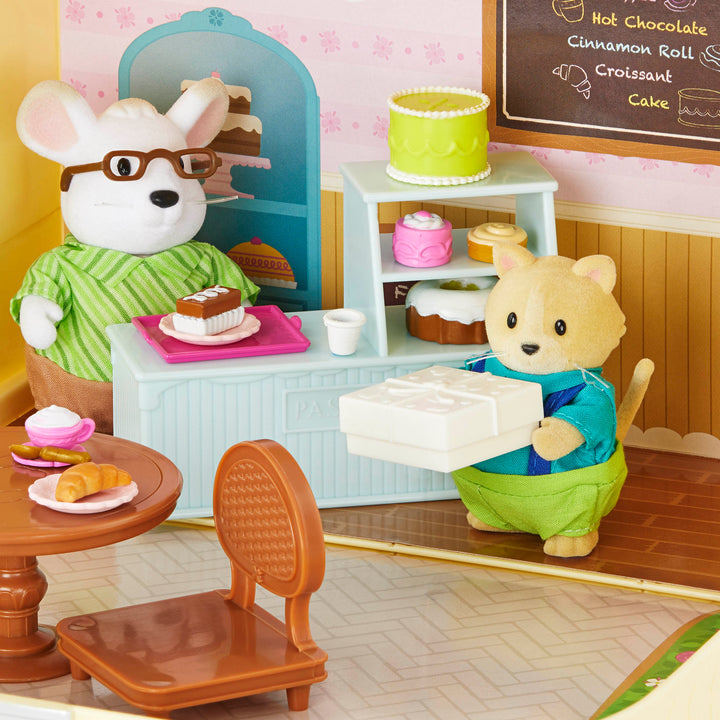 Pastry shop playset in carry case