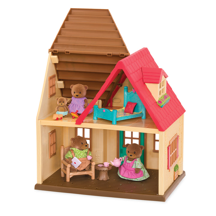 Toy House Playset with Animal Figurine