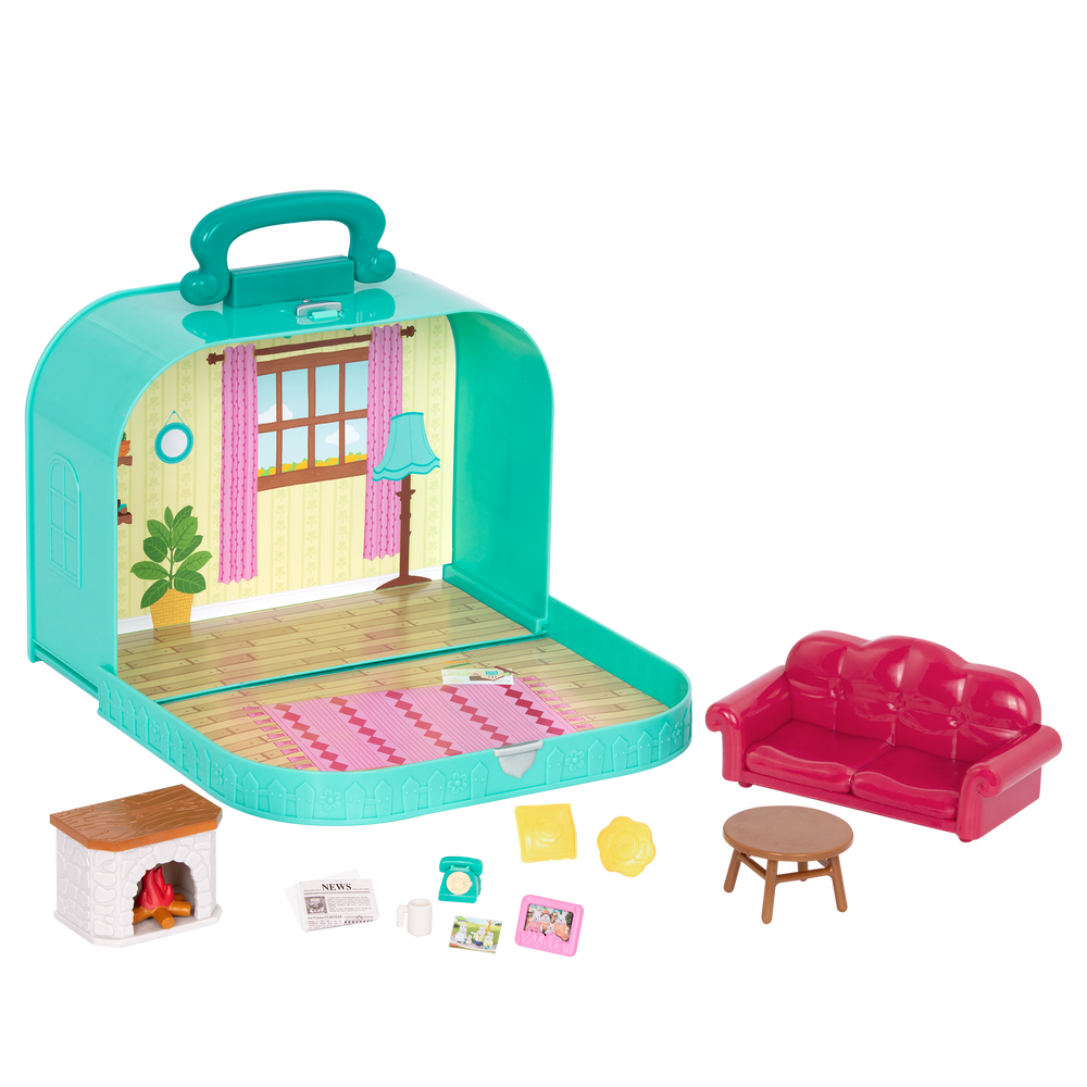Living room playset in carry case
