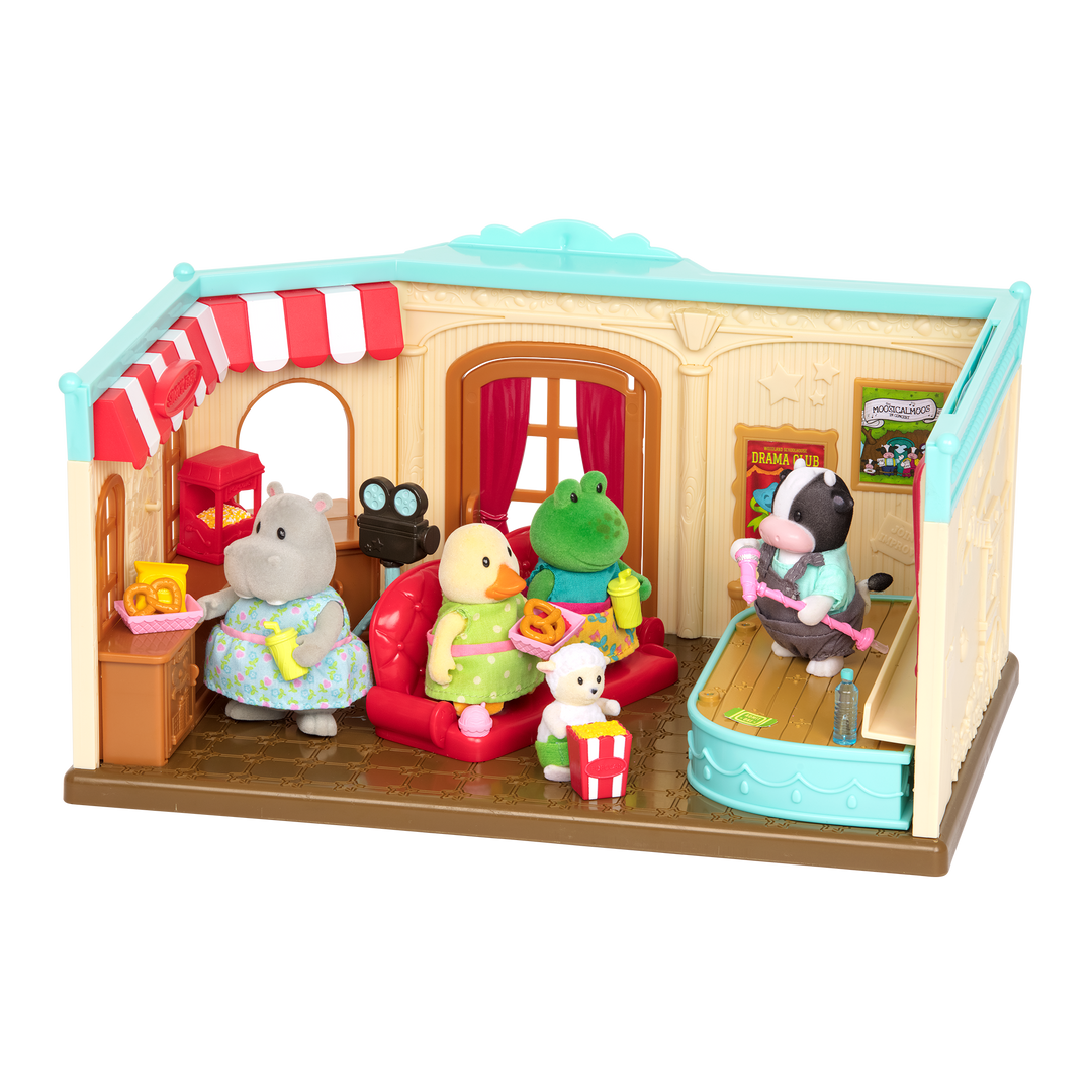 Theatre playset with animal figurines