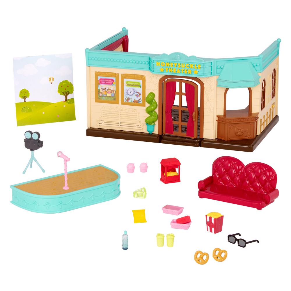 Theatre playset with animal figurines
