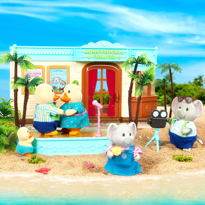Theatre playset with animal figurines